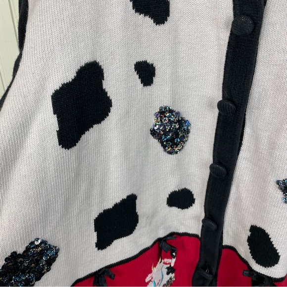 Vintage Quacker Factory Knit Sweater Size 3X Cow Farm Theme Cottagecore Grandma - Picture 10 of 11